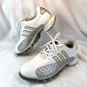 Adidas Golf Shoe Adiprene Powerband Chassis Women’s Size 6.5 White/Silver 791003